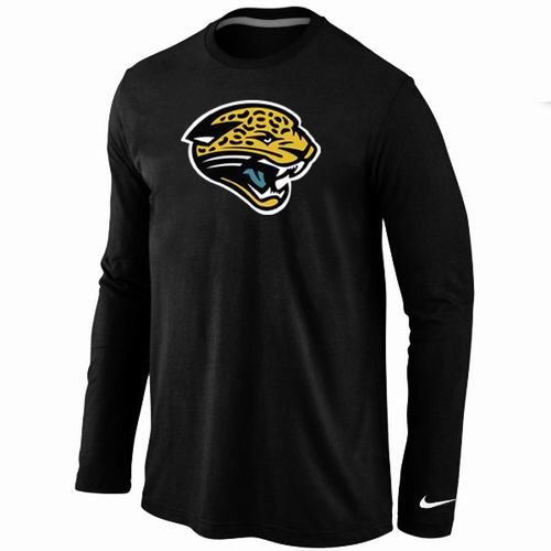 Nike Jacksonville Jaguars Team Logo Long Sleeve NFL T-Shirt - Black